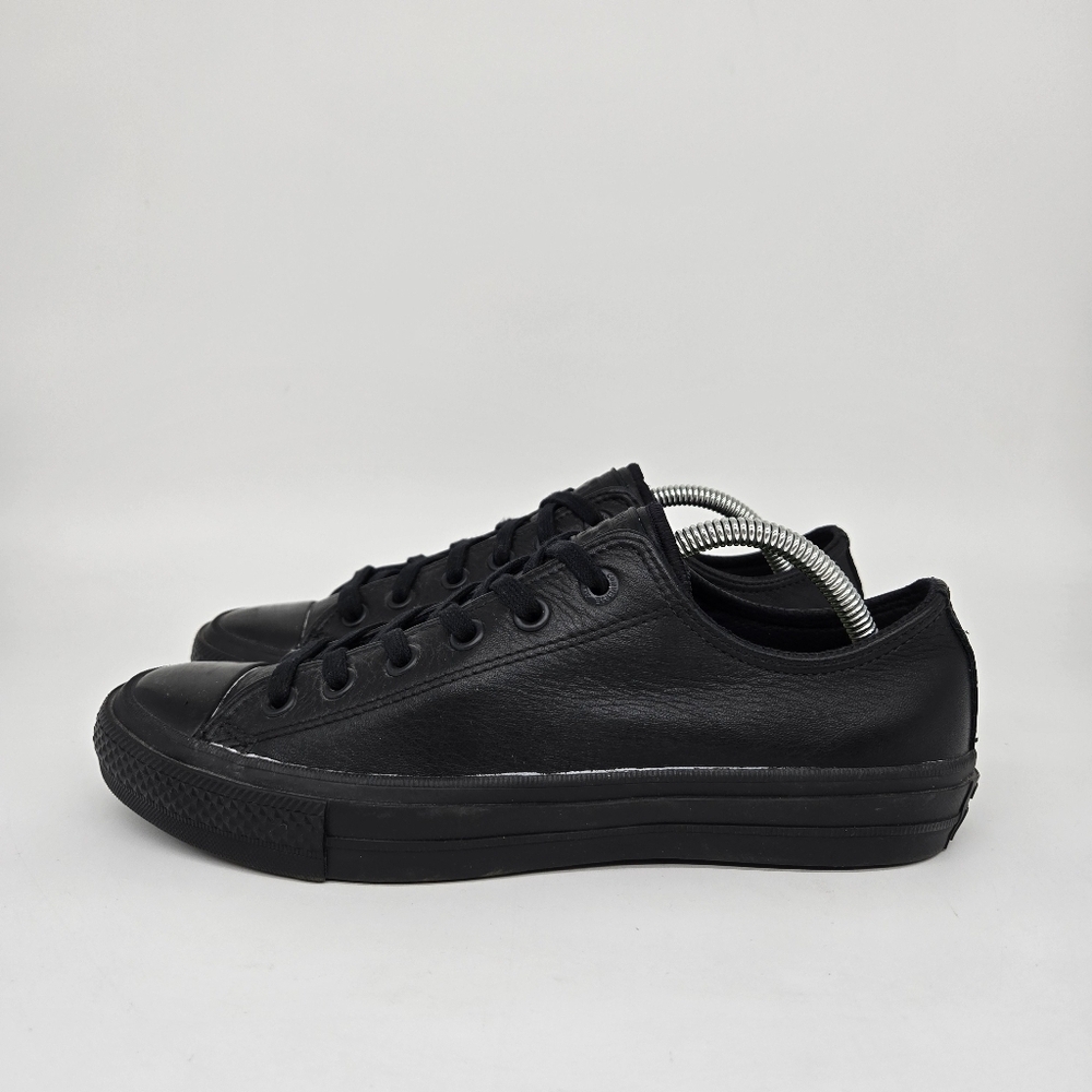 Converse Chuck Taylor All Star II 'Black' Leather Men's Shoes Size 7.5